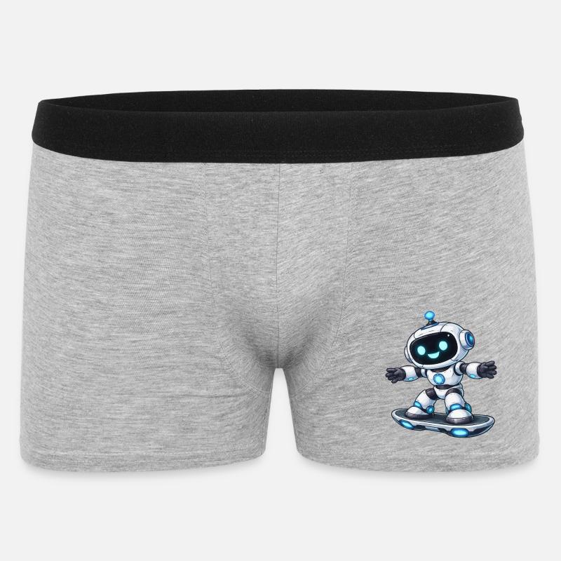Robot Hoverboard - Men's Boxer Shorts - heather grey