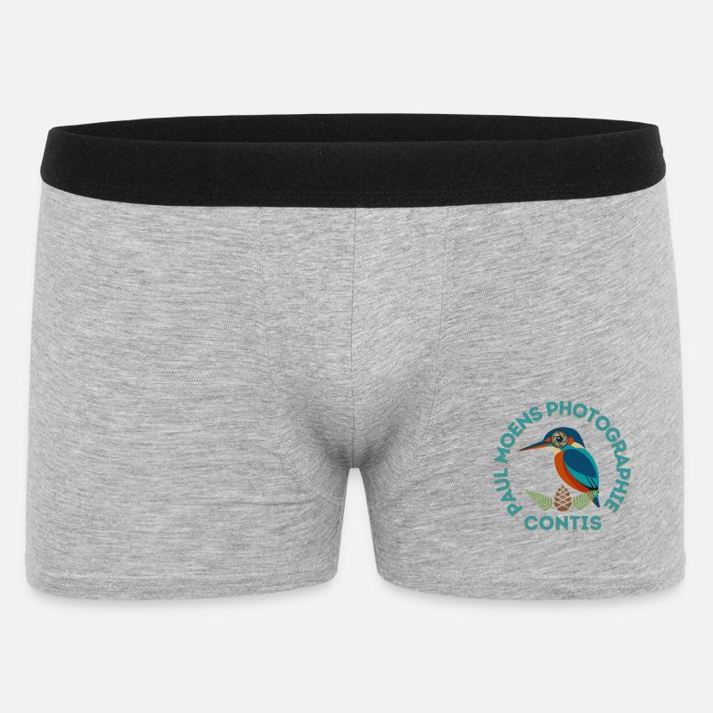 Copie_de_Copie_de_Sans_titre - Männer Boxer Shorts - Grau meliert