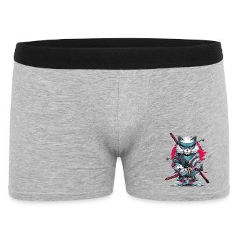 Japanese Cat - Men's Boxer Shorts - heather grey - Front