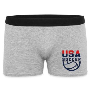 USA Soccer - Boxer Homme - gris chiné - Devant
