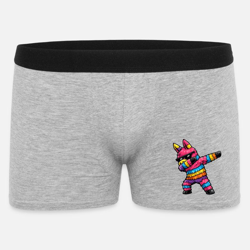 Dabbing Pinata - Männer Boxer Shorts - Grau meliert