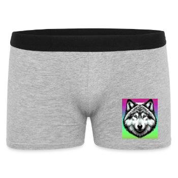 Loup - Boxer Homme - gris chiné - Devant