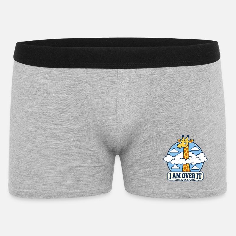 Giraffe Leave-it-behind - Men's Boxer Shorts - heather grey
