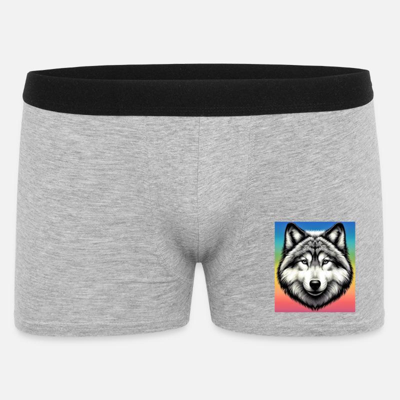 Loup - Boxer Homme - gris chiné