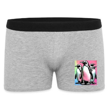 Penguin Penguins - Men's Boxer Shorts - heather grey - Front