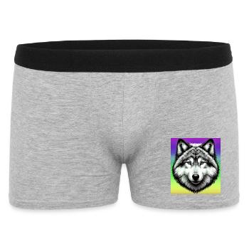 Loup - Boxer Homme - gris chiné - Devant