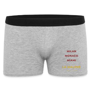 La Malène Lozère - Miami - Monaco - Milan - Boxer Homme - gris chiné - Devant