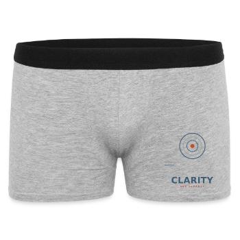 clarity_design - Männer Boxer Shorts - Grau meliert - Vorne