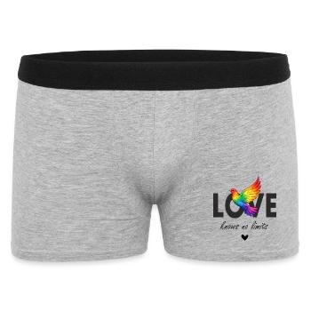 Dove of Peace Love - Men's Boxer Shorts - heather grey - Front