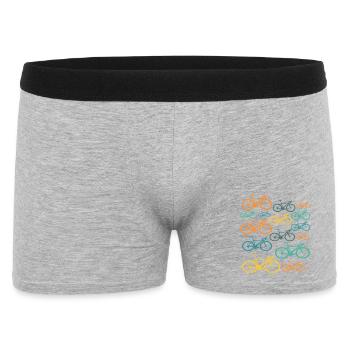 Bicycle Vintage Cyclist - Men's Boxer Shorts - heather grey - Front