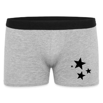 Etoiles - Boxer Homme - gris chiné - Devant