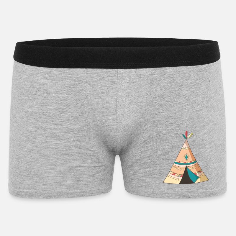 Tipi - Männer Boxer Shorts - Grau meliert
