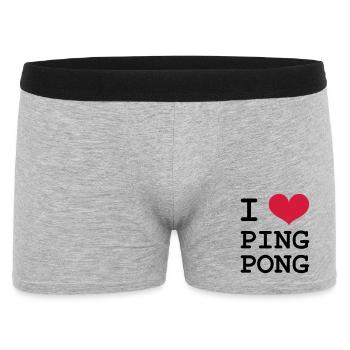 I Love Ping Pong - Boxer Homme - gris chiné - Devant