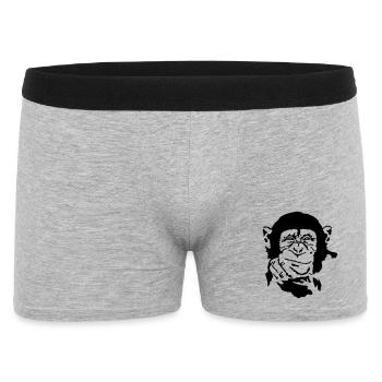 singe - Boxer Homme - gris chiné - Devant
