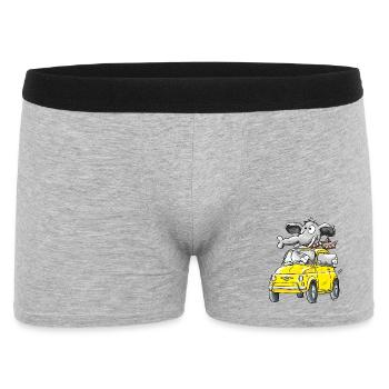 Elephant Car - Oldtimer - Men's Boxer Shorts - heather grey - Front