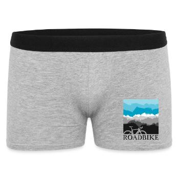 roadbike nature landscape love bike road bike - Men's Boxer Shorts - heather grey - Front