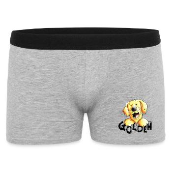 Golden Retriever - Boxer Homme - gris chiné - Devant