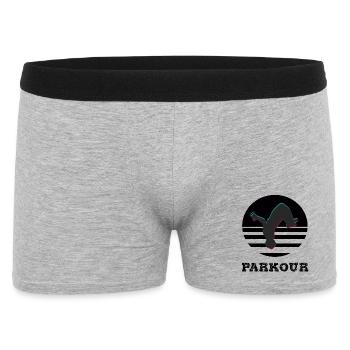 Parkour - Männer Boxer Shorts - Grau meliert - Vorne