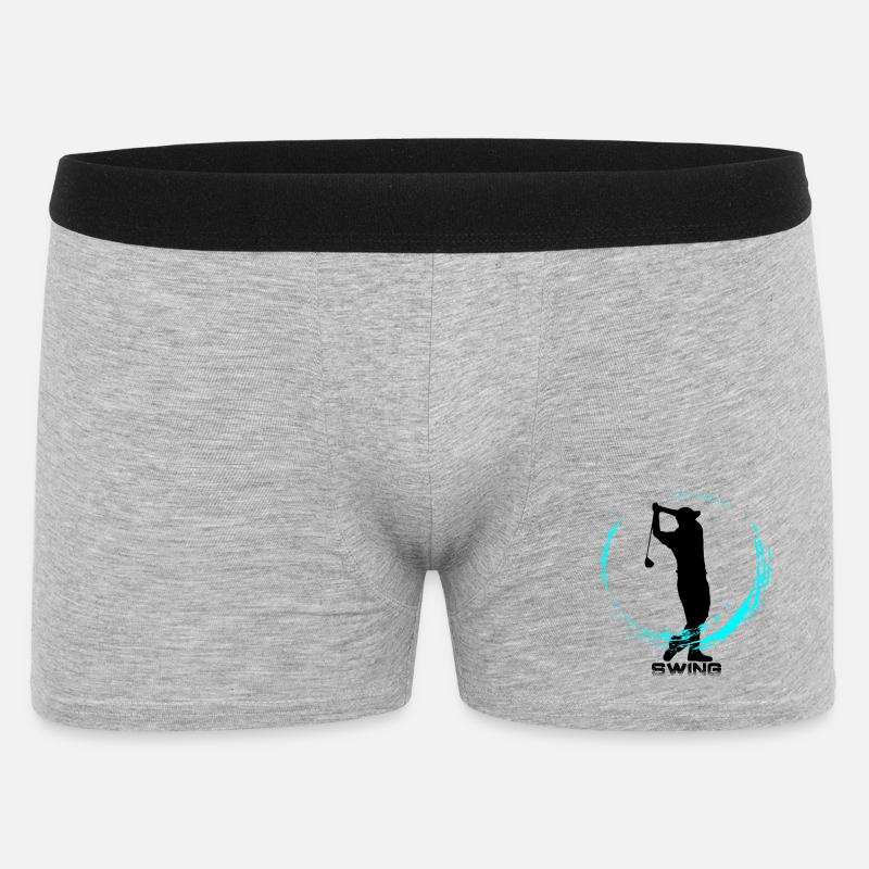 Der Golf - Männer Boxer Shorts - Grau meliert