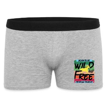 Né pour être sauvage - Boxer Homme - gris chiné - Devant