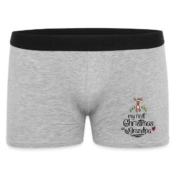 Funny gifts for Grandpa for Christmas - Men's Boxer Shorts - heather grey - Front
