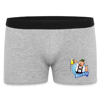 Bierfest Design traditionnel Bierfest - Boxer Homme - gris chiné - Devant