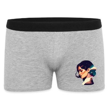 Illustration de femme de rêve cosmique - Boxer Homme - gris chiné - Devant