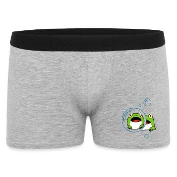 Kawaii frog - Men's Boxer Shorts - heather grey - Front