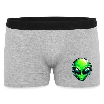 Marsianischer außerirdischer Außerirdischer - Männer Boxer Shorts - Grau meliert - Vorne