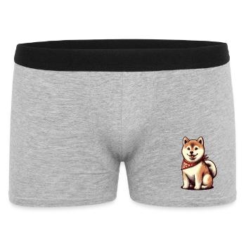 Shiba inu - Men's Boxer Shorts - heather grey - Front