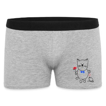 Cat and Mouse - Men's Boxer Shorts - heather grey - Front