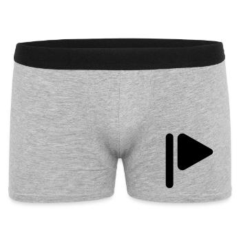 L'icone d'un Touriste au Golf - Boxer Homme - gris chiné - Devant