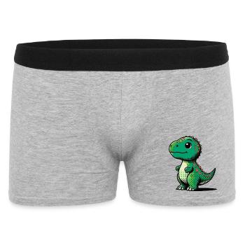 Dinosaure - Boxer Homme - gris chiné - Devant