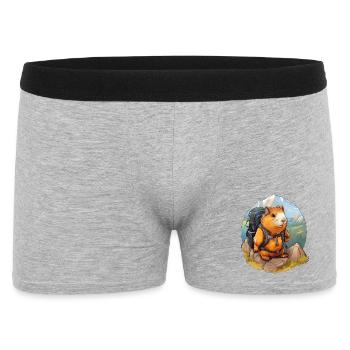 Guinea Pig Hiking / Mountaineering Guinea Pig - Men's Boxer Shorts - heather grey - Front