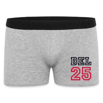 BELGIQUE Belgique 2025 - Boxer Homme - gris chiné - Devant