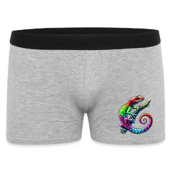 Gecko - Boxer Homme - gris chiné - Devant