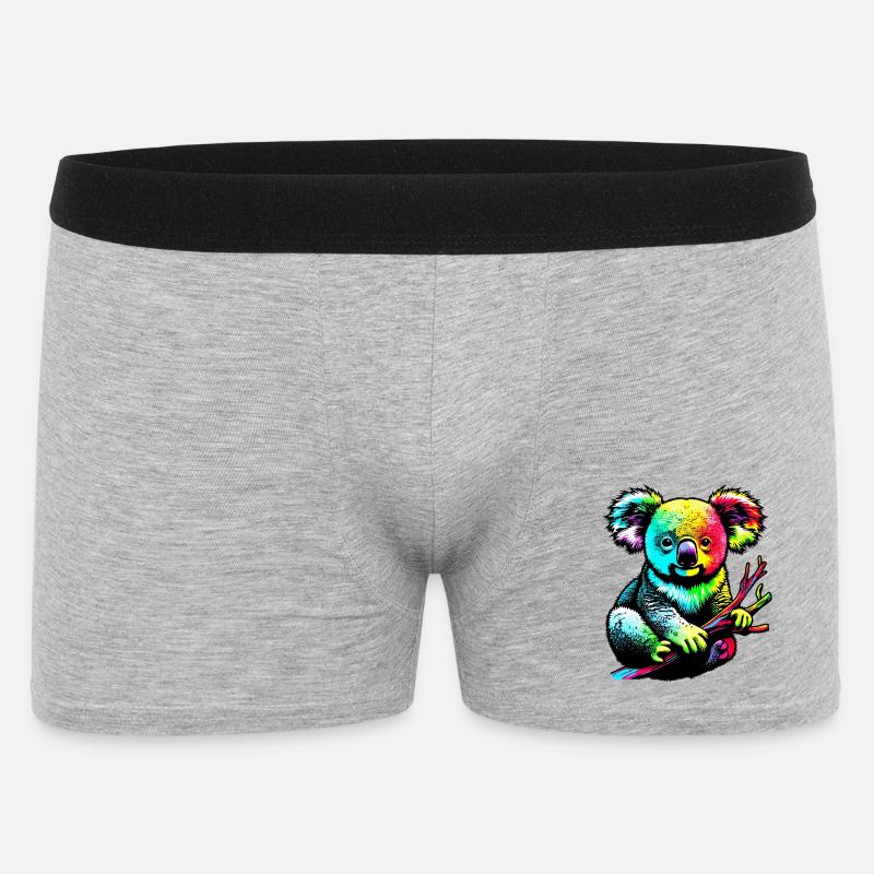 Koala - Männer Boxer Shorts - Grau meliert