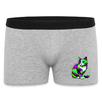 Chat - Boxer Homme - gris chiné - Devant