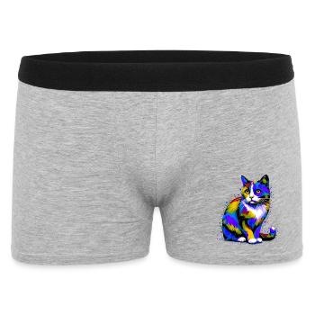 Chat - Boxer Homme - gris chiné - Devant