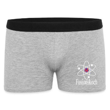 Fusion Chef - Cook - Cooking - Laboratory - Chemist - Men's Boxer Shorts - heather grey - Front