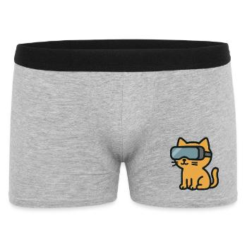 Chat VR : L’Aventure Féline Immersive - Boxer Homme - gris chiné - Devant