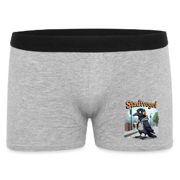 City Bird – Le corbeau le plus froid de la ville - Boxer Homme - gris chiné - Devant
