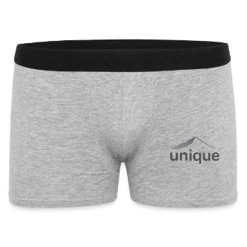 "Unique mountain design" - Men's Boxer Shorts - heather grey - Front