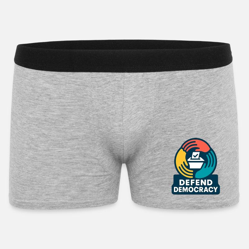 Difendi la democrazia - Boxer da uomo - grigio melange