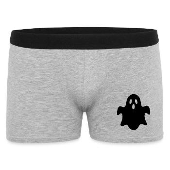 Motif fantôme effrayant pour Halloween - Boxer Homme - gris chiné - Devant