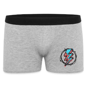 Streetstyle-Beleuchtung - Männer Boxer Shorts - Grau meliert - Vorne