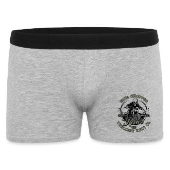 Motorcycle Biker Chopper Skeleton - Men's Boxer Shorts - heather grey - Front
