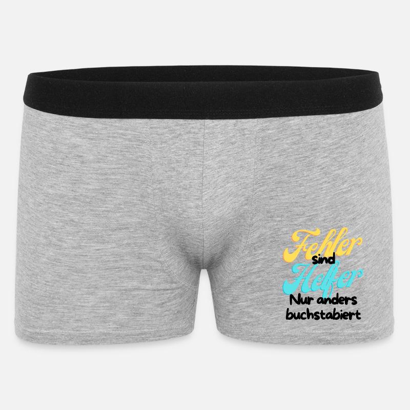 Error Helper Gradient Script - Men's Boxer Shorts - heather grey