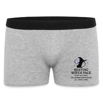 Halloween - Sorcière - Boxer Homme - gris chiné - Devant