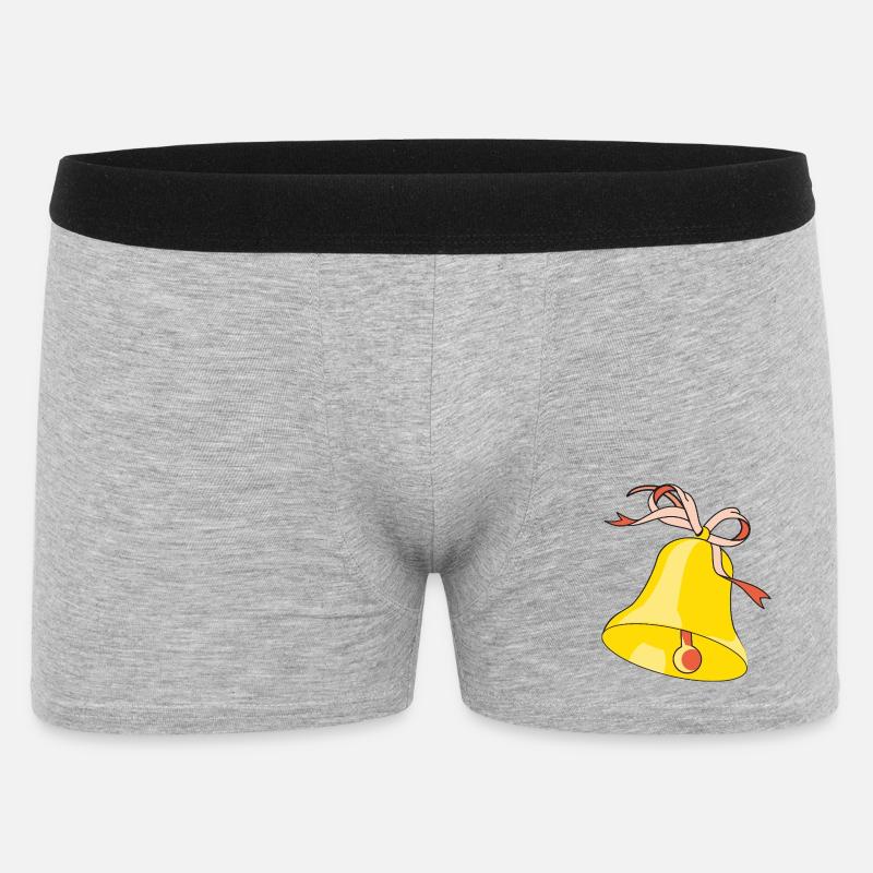 Bell with loop - Men's Boxer Shorts - heather grey